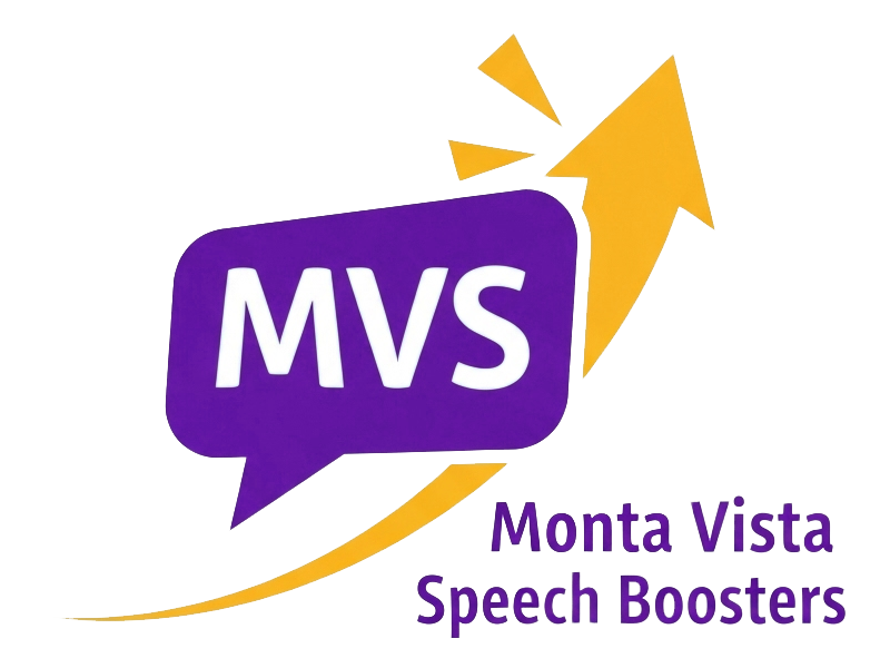 Monta Vista Speech Boosters Logo